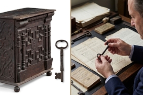 1677 Yapımı Tarihi Ahşap Dolap Rekor Fiyata Satıldı
